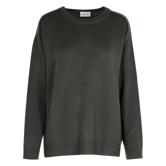 P.A.R.O.S.H. 'Loos' Turtle-Grey Wool Blend Sweater Women